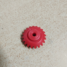Bánh răng côn màu đỏ modul S204A lỗ trục 4mm