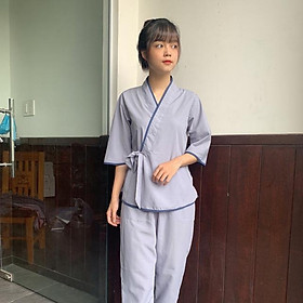 Đồ đi chùa cột dây trơn thời trang đơn giản cho nữ bigsize 75kg