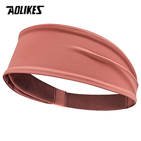 Băng đô thể thao thấm mồ hôi AOLIKES A-2116 Widening elastic sposts hairband