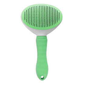 Dog Neat Slicker Grooming Brush Professional Self Cleaning Button Strong Blue