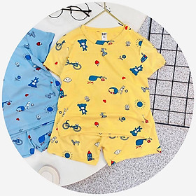 Đồ Bộ Thun Lạnh Ngắn Tay Minky Mom Cho Bé Trai Bé Gái
