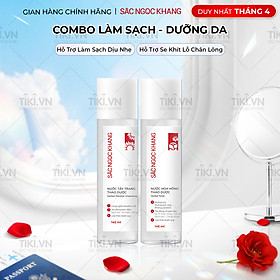 Bộ đôi làm sạch và dưỡng ẩm Sắc Ngọc Khang Nước tẩy trang 145ml +  Nước hoa hồng 145ml