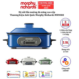 Mua Bộ nồi lẩu nướng đa năng cao cấp Morphy Richards MR9088  Công suất 1400W - Hàng chính hãng