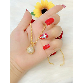 Dây chuyền nữ xi dát vàng 18k cao cấp ekp548g