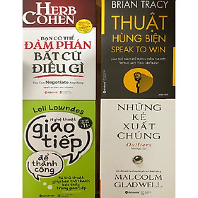 Hình ảnh Combo Bạn có thể đàm phán bất cứ điều gì + nghệ thuật giao tiếp để thành công + Thuật hùng biện + Những kẻ xuất chúng 