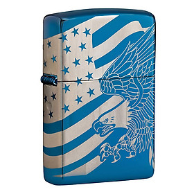 Bật Lửa Zippo 49046 – Zippo Patriotic Design High Polish Blue