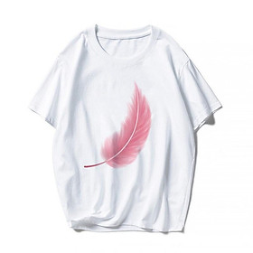 Áo Thun Lông Vũ Hồng Mùa Hè Tay Ngắn