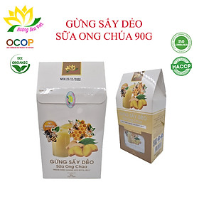 (COMBO 2 HỘP) GỪNG SẤY DẺO SỮA ONG CHÚA HỘP 90G - HƯƠNG SEN VIỆT