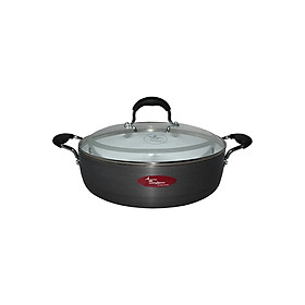 Nồi nhôm nắp kính 30cm thấp HA0230LC-AU06