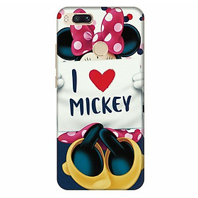 Ốp Lưng Dành Cho Điện Thoại Xiaomi Mi A1 - I Love Mickey