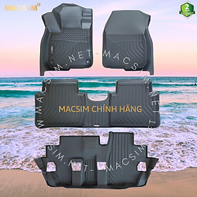 Thảm lót sàn xe ô tô Honda CRV 2017 -2022 ( sd1 3 hàng ghế ) Nhãn hiệu Macsim chất liệu nhựa TPE cao cấp màu đen