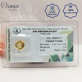Viên đá thạch anh vàng ( citrine ) thiên nhiên HA_G000473