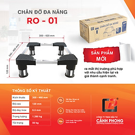 Chân đế máy nước lọc RO-01 đa năng inox cao cấp chống rung có thể điều