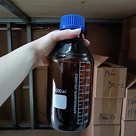 Chai trung tính nâu nắp vặn xanh 1000ml- Onelab