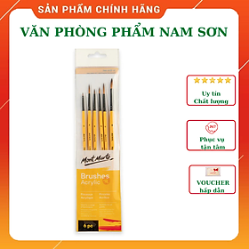 Set Bộ cọ vẽ Acrylic Mont Marte Gallery Series Brush