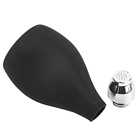 Powder Spray Bottle Hair Fiber Applicator Black Rubber Powder Dispenser for Barber Salon Hair Styling Supplies