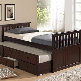 Mua Giường Hộp 2 Tầng Gỗ Tự Nhiên Nội Thất Juno Sofa ( Màu Nâu )