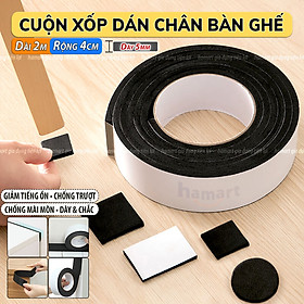 Mua Cuộn Xốp Dán Chân Bàn Ghế Chống Ồn Keo Tự Dính Viền Nội Thất Bịt Khe Cửa Sổ Góc Bàn Chống Va Đập
