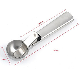 Muỗng múc kem - 1 CHIẾC - bạc inox
