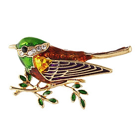 2-7pack Fashion Women Alloy Enamel Bird Animal Brooch Pin Jewelry Gift Colorful