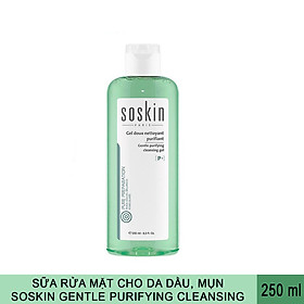 Gel rửa mặt Soskin Gentle Purifying Cleansing Gel 250ml