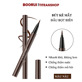 Bút kẻ mắt Boorui nhanh khô, chống thấm nước, mồ hôi lâu trôi, nét liền mảnh chống nhòe trang điểm chuyên nghiệp cho nữ