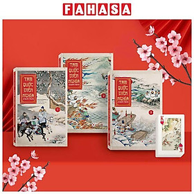 Sách - Bộ Sách Tam Quốc Diễn Nghĩa (Bộ 3 Tập) - Bìa Cứng - Tặng Kèm Bộ Bài