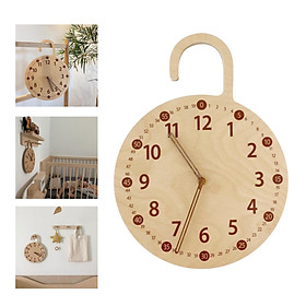 Wall Clock Decorative Iron Wall Watch Clocks Wooden A1