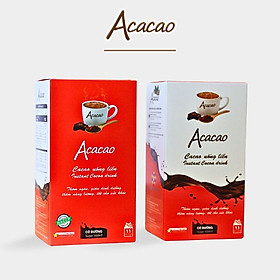 MUA 1 TẶNG 1  Hộp cacao hòa tan CÓ ĐƯỜNG Acacao, bột ca cao uống liền TIỆN LỢI, DINH DƯỠNG