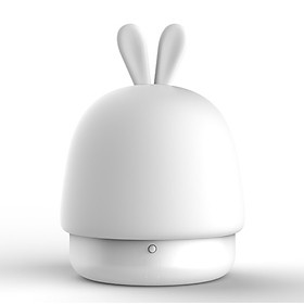 Đèn ngủ để bàn tai thỏ silicone đèn Led sạc USB 8,5x12,cm