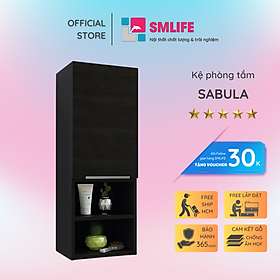Tủ phòng tắm gỗ hiện đại SMLIFE Sabula  | Gỗ MDF dày 17mm chống ẩm | D30xR25xC80cm