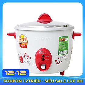 Nồi Cơm Điện Nắp Rời Sharp KSH-D15V (1.5L) - Màu Ngẫu Nhiên - Hàng chính hãng