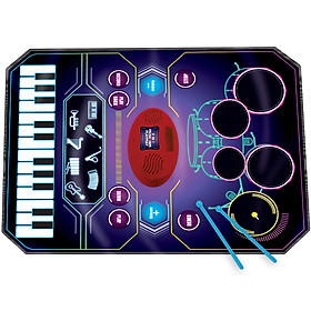 Thảm Chơi Nhạc Hình Nhạc Cụ Piano & Trống