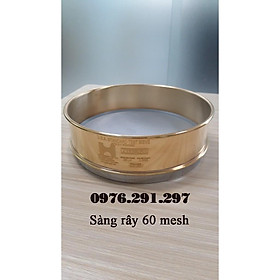 Sàng rây tinh bột 60 mesh lỗ 250 micron - Hogentogler Mỹ