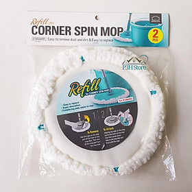 Hình ảnh Bộ 2 Bông Lau Thay Thế Của Bộ Lau Nhà Corner Spin Mop ETM494