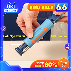 Dụng cụ nạo rau củ kiêm mài dao,kéo cao cấp đa năng 3 in 1