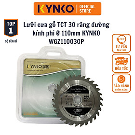 Mua LƯỠI CƯA GỖ TCT 30 RĂNG đường kính phi Ø 110mm KYNKO WGZ110030P