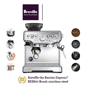 Mua Máy pha cà phê Breville 870 The Barista Express (BES870BSS) - Hàng chính hãng