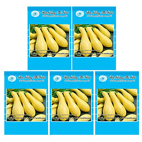 Bộ 5 Gói Hạt Giống Bí Ngòi Vàng - Siêu Nhanh Cao Sản Prolific (Cucurbita pepo) 2g