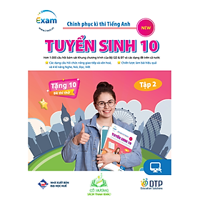 Sách - Combo chinh phục kì thi Tiếng Anh - Tuyển sinh 10 tập 1 +2 - Bán kèm bút #huongbook