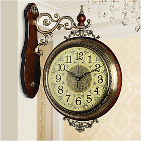 Mua Đồng hồ treo tường 2 mặt phong cách châu Âu DH24
