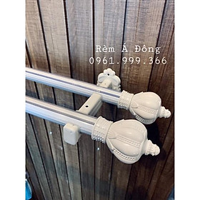 Mua COMBO THANH TREO RÈM 2 LỚP TỪ 1.0 - 4.0M ĐẦY ĐỦ PHỤ KIỆN (Thanh Treo Đôi)