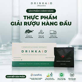 [Trực Tiếp Singapore] Viên Uống Giải Rượu DrinkAid 100% Tự Nhiên, Giúp Giải Độc Gan Và Giảm Các Tác Hại Của Rượu Bia Hộp 12 Viên