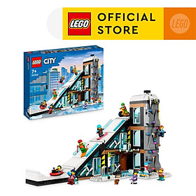 LEGO City 60366 Đồ chơi lắp ráp Khu trung tâm trượt tuyết và leo núi (1,054 chi tiết)