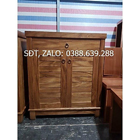 Tủ giày dép gỗ hương xám rộng 80cm