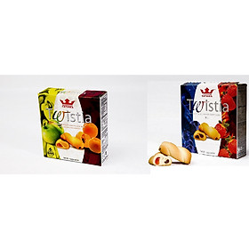 Combo 4 Hộp Bánh Tatawa 2 nhân Táo & Mơ, Dâu & Việt Quất 125gr