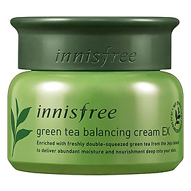 Kem Dưỡng Ẩm Từ Trà Xanh Đảo Jeju Innisfree Green Tea Balancing Cream Ex (50ml) (New)