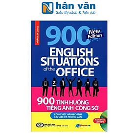 Sách 900 Tình Huống Tiếng Anh Công Sở Công Việc Hành Chính - Xin Việc & Phỏng Vấn (Kèm CD)