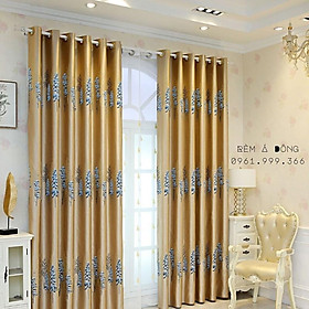 Mua HN_Rèm vải gấm họa tiết cây thông tuyết sang trọng  trẻ trung - Cao cố định 2.5m