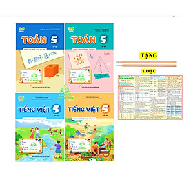 Sách - Combo Toán + Tiếng Việt + Khoa học Lớp 5 - Dành cho buổi học thứ hai - (Kết nối tri thức - SGK Mới )